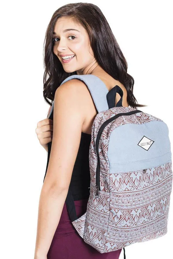 Vintage Aztec Stripe Two-Toned Backpack