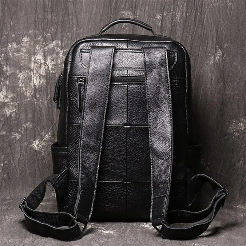 Vintage Genuine Leather Men's Backpack