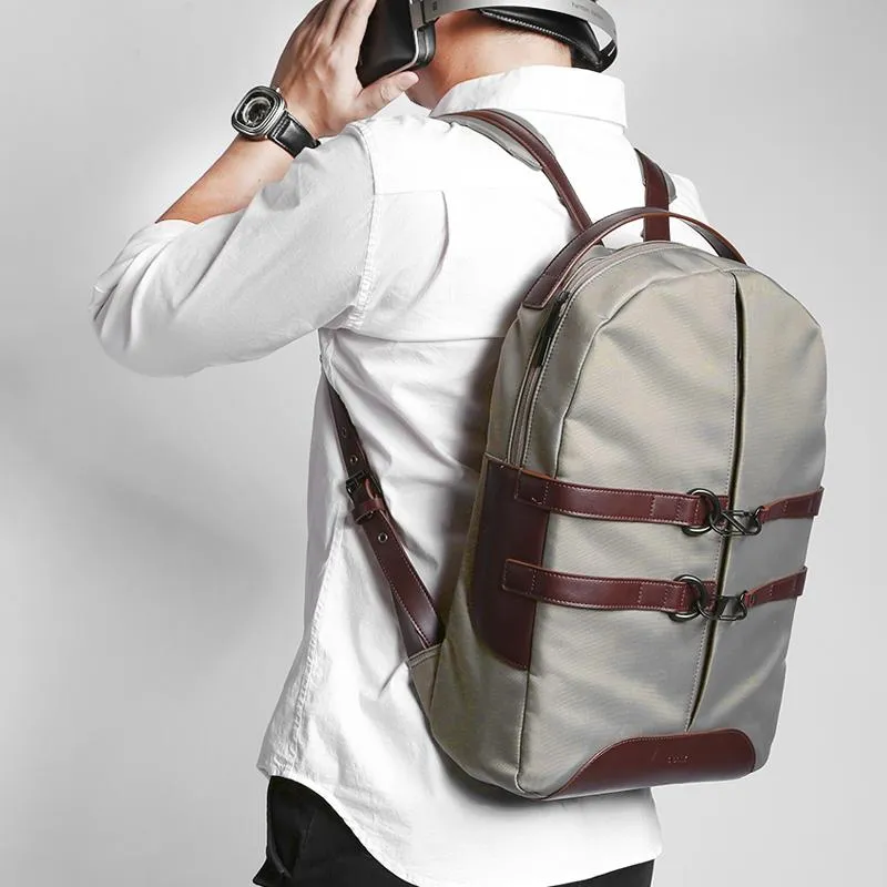 Waterproof Canvas Unisex Backpacks fits 15 Inch Laptop