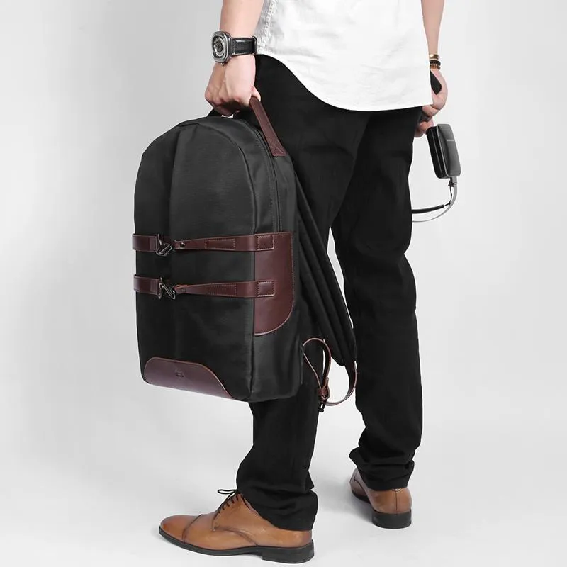 Waterproof Canvas Unisex Backpacks fits 15 Inch Laptop