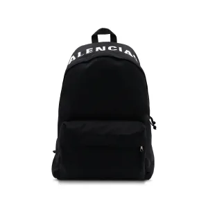 Wheel Logo Backpack Black